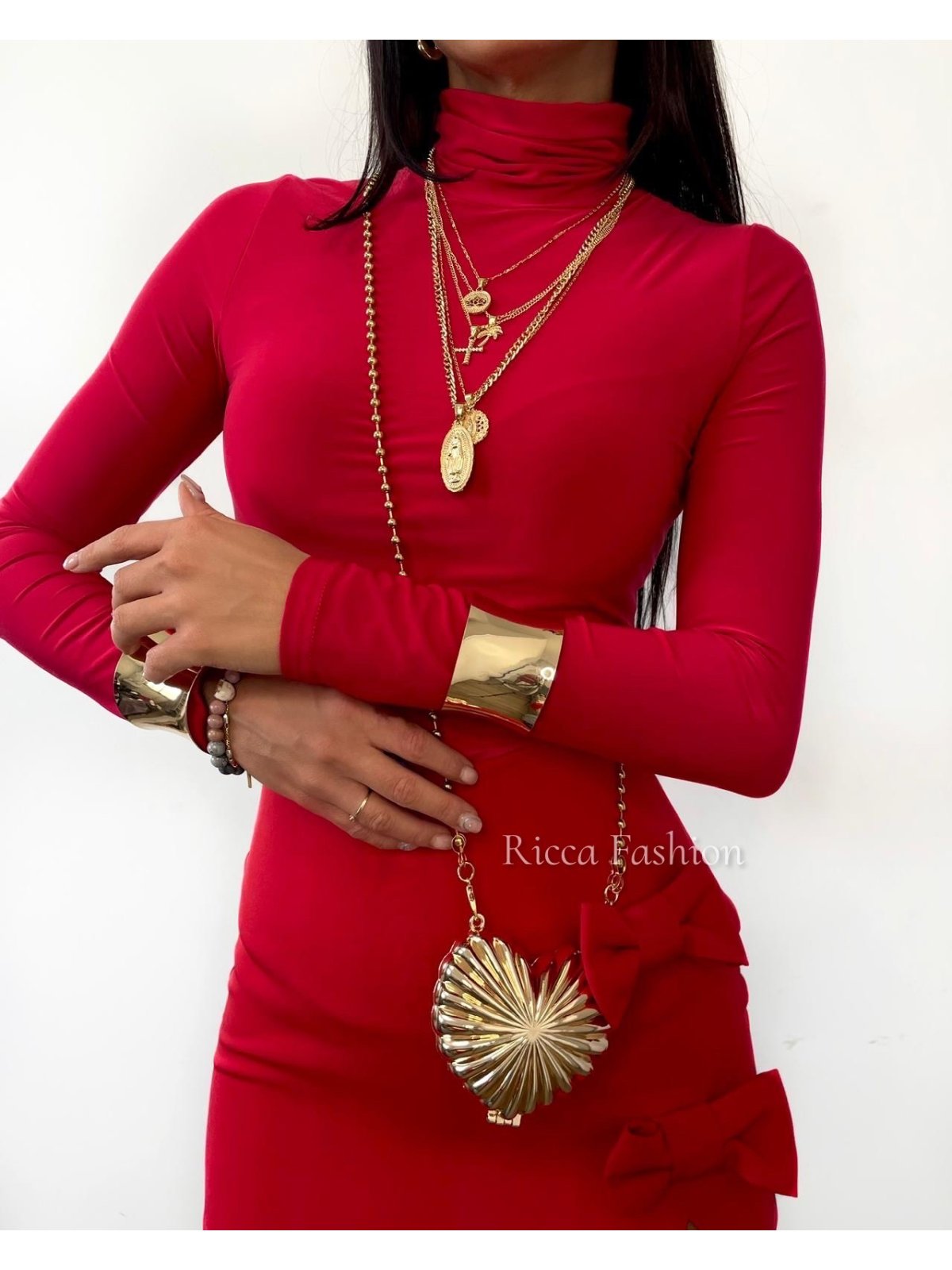 Bluzka/golfik premium MILAN, red