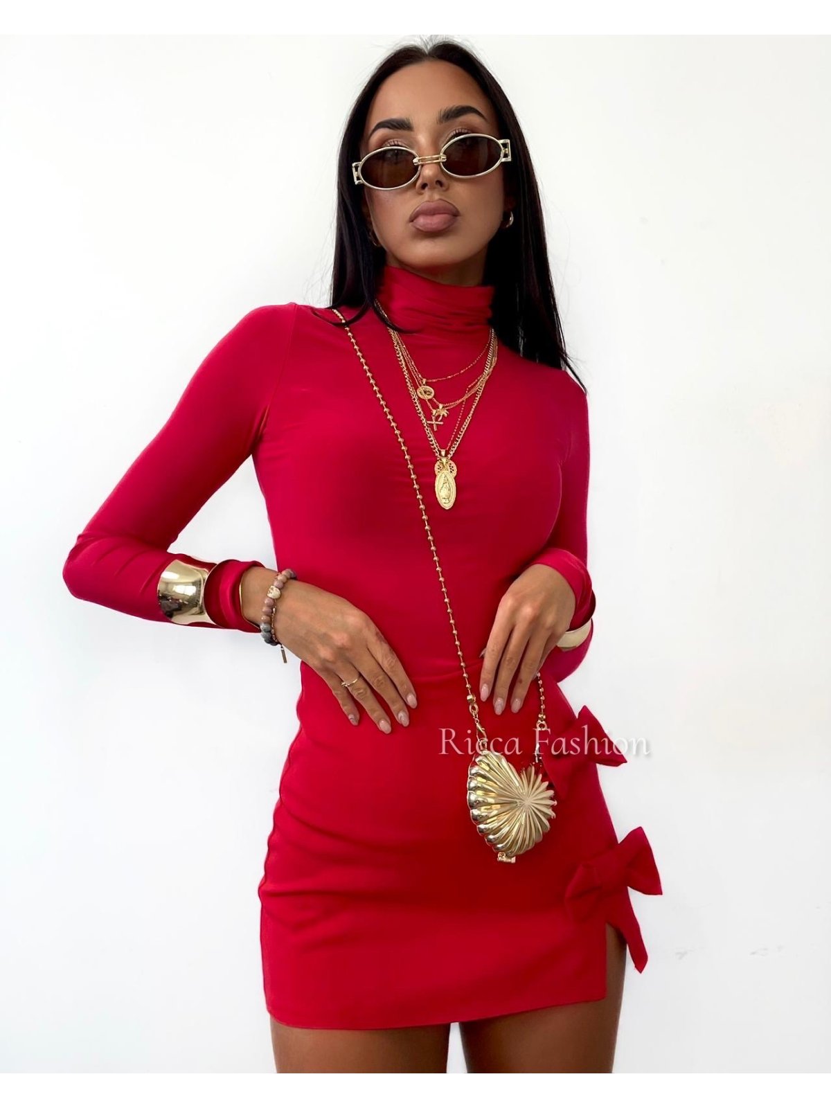 Bluzka/golfik premium MILAN, red