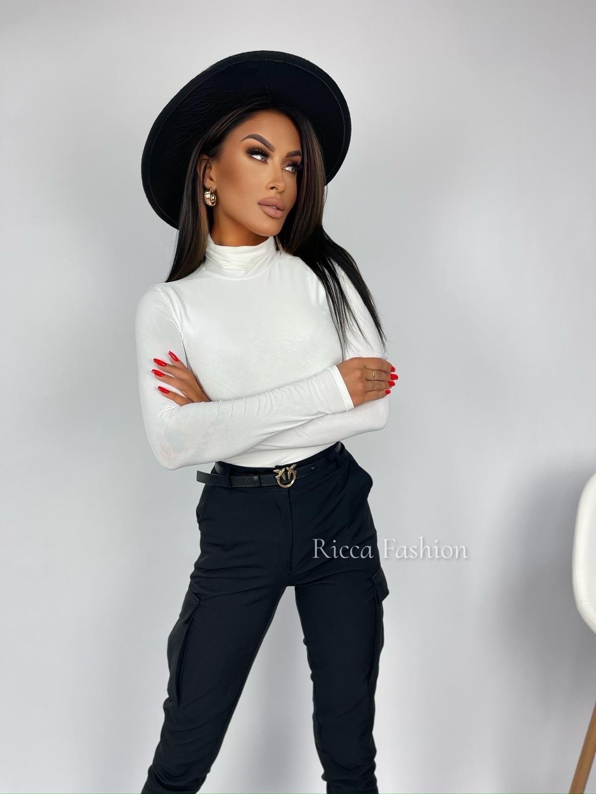 Bluzka/golfik premium MILAN, white