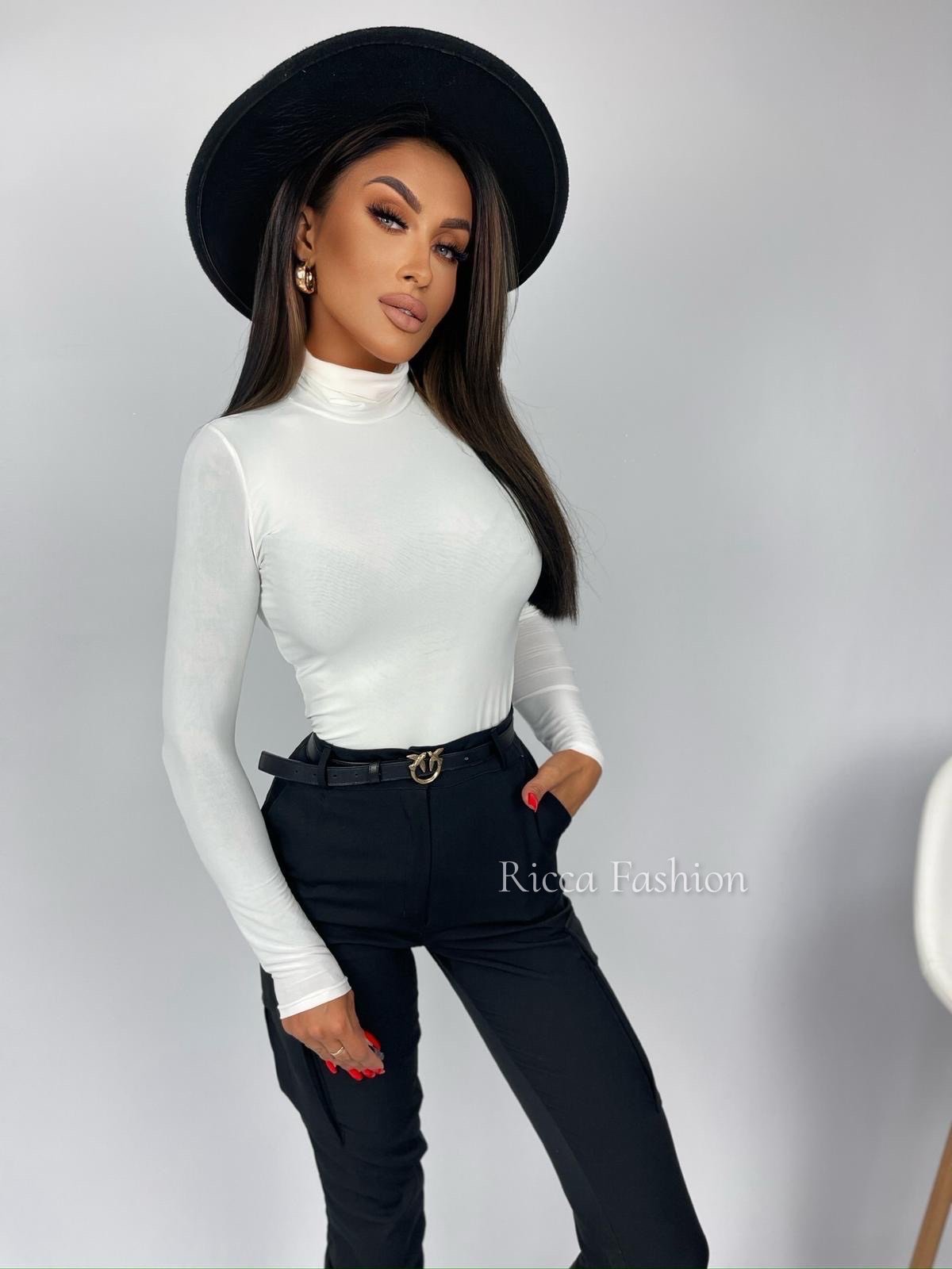 Bluzka/golfik premium MILAN, white