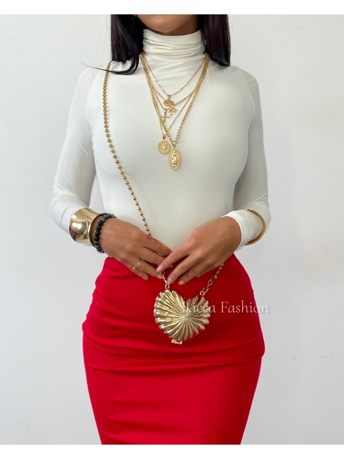 Bluzka/golfik premium MILAN, white