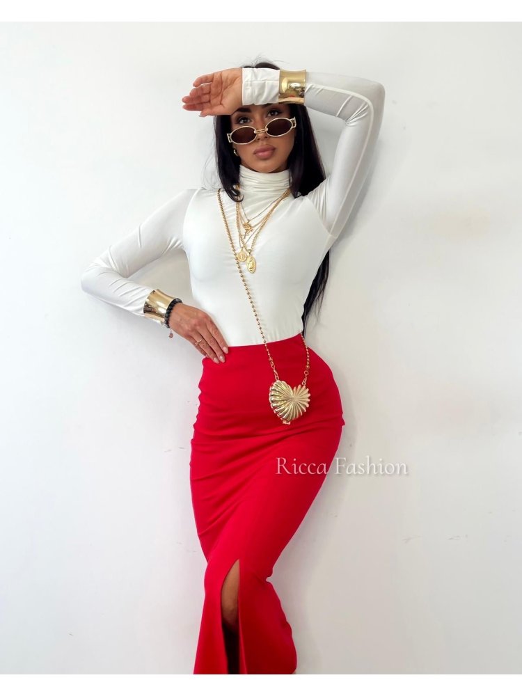 Bluzka/golfik premium MILAN, white