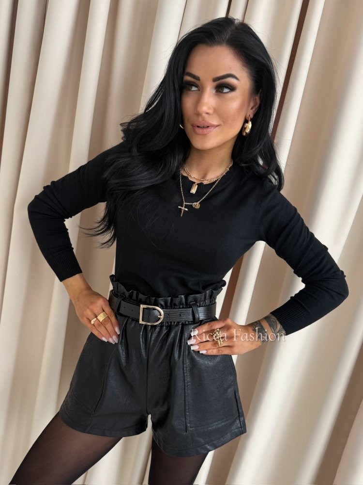 Sweter z wiskozą ELODIE, black