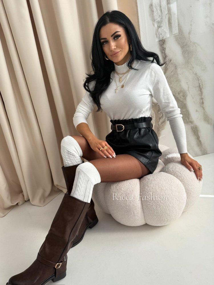 Zakolanówki MAELLE, ecru