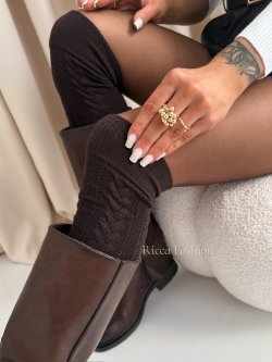 Zakolanówki MAELLE, chocolate