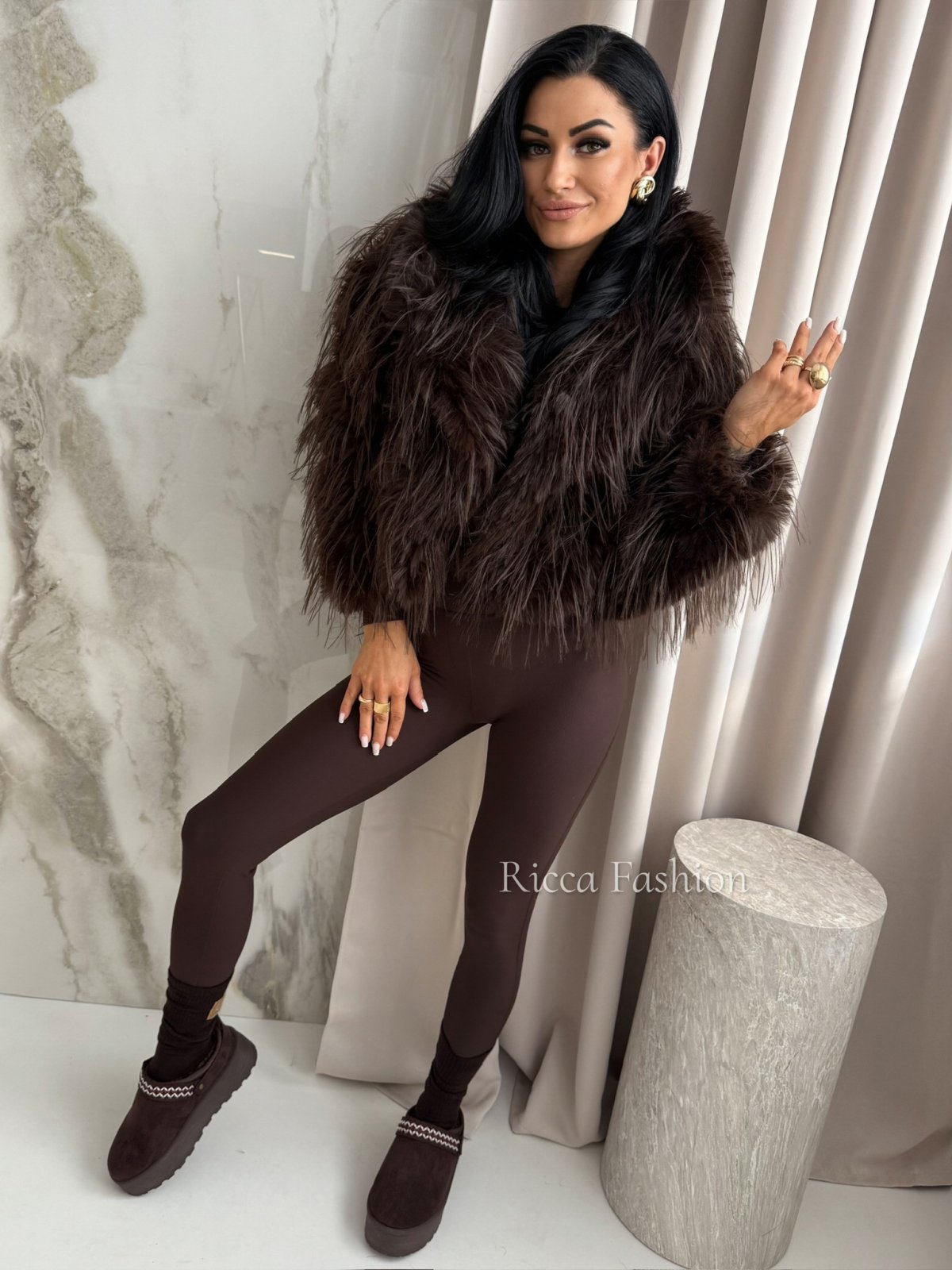 Kurtka/futerko COLETTE, chocolate