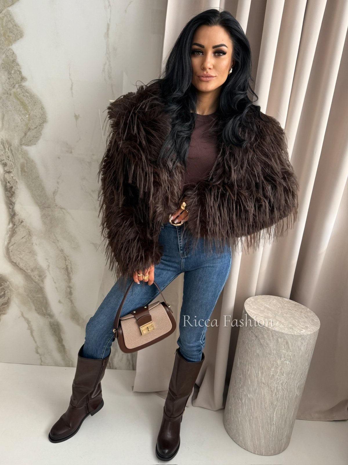 Kurtka/futerko COLETTE, chocolate