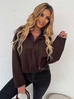 Kurtka zamszowa ISALINE, chocolate