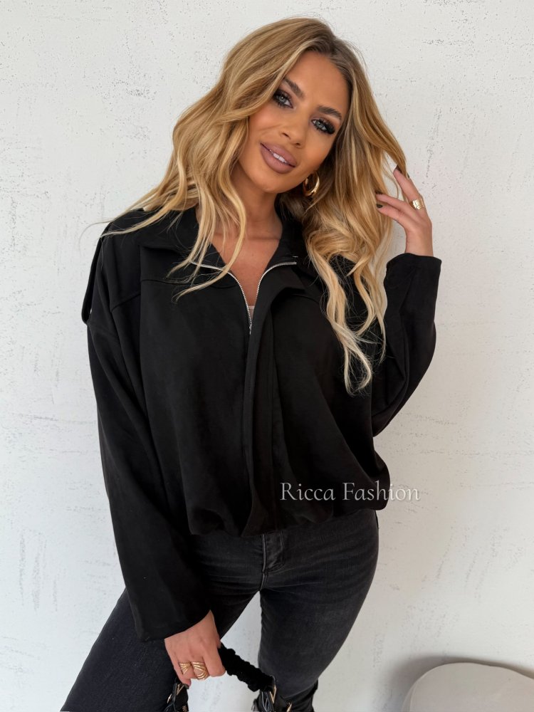 Kurtka zamszowa ISALINE, black