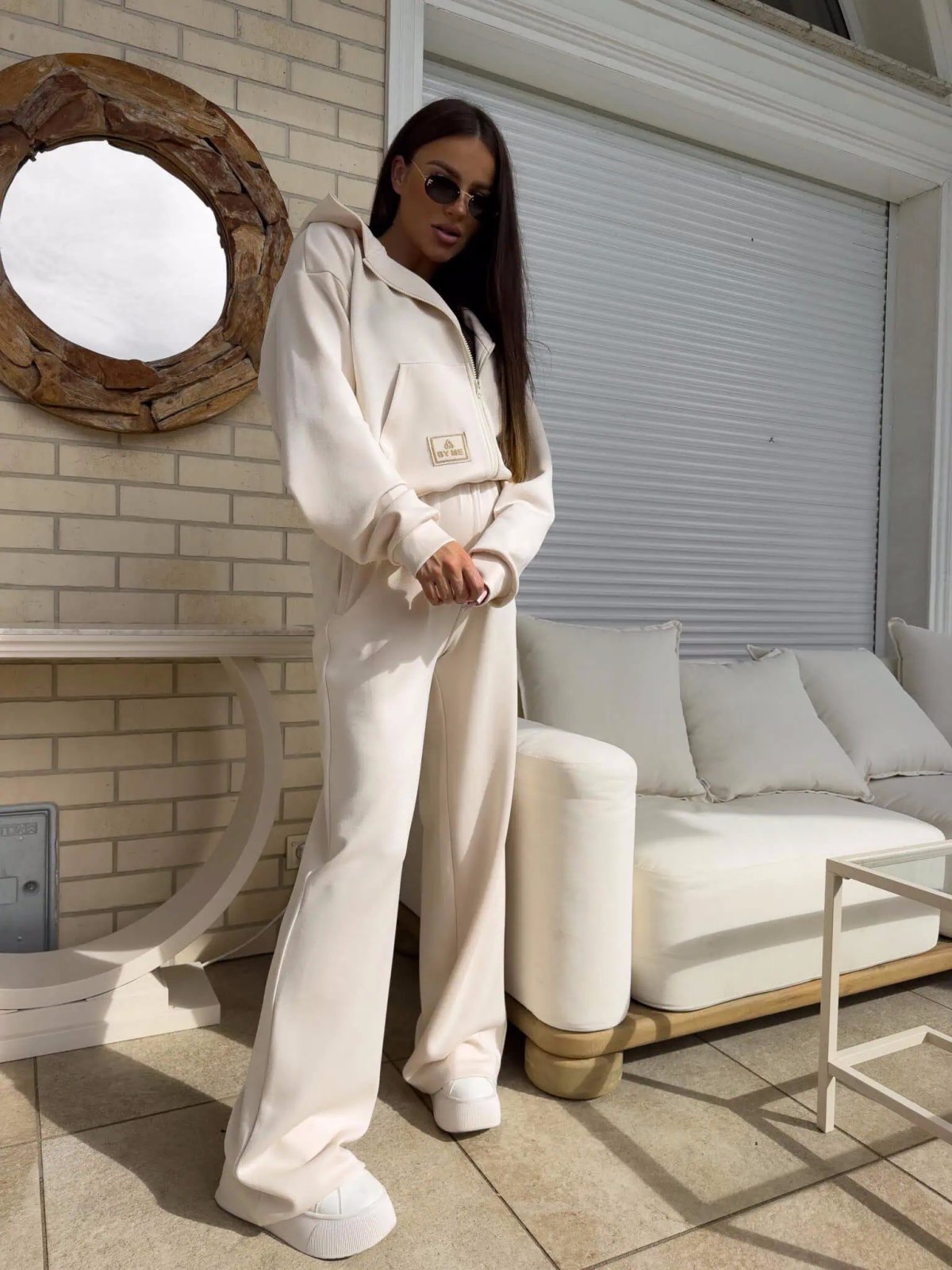 Komplet MASEŁKO, jasny beż