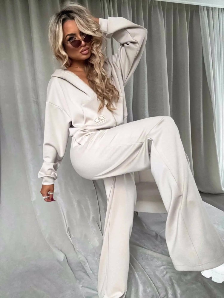 Komplet MASEŁKO, chłodny beż