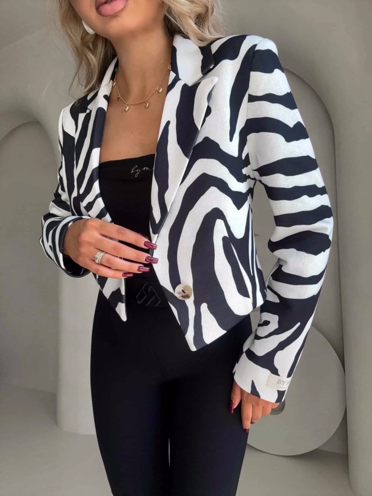 Marynarka dresowa SLIM, zebra