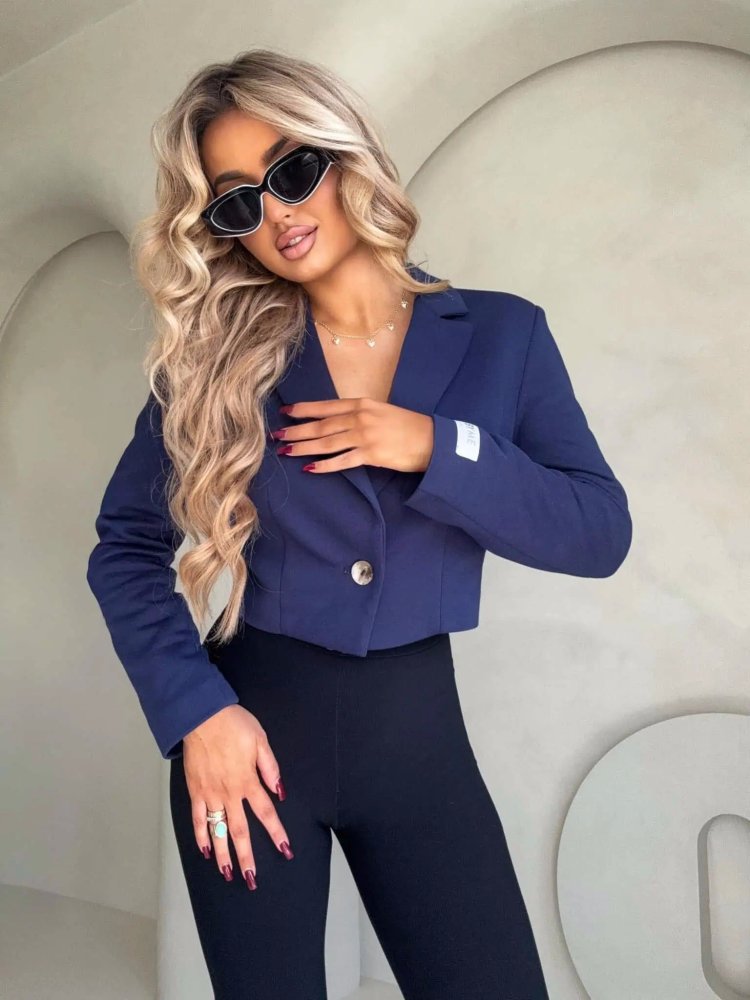 Marynarka dresowa SLIM, granat