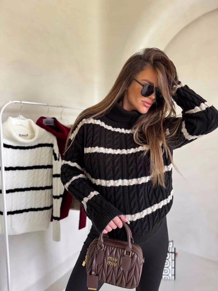 Sweter golf INKO pasy,...