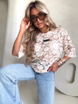 T-shirt MARMARIS, welur/jasny beż