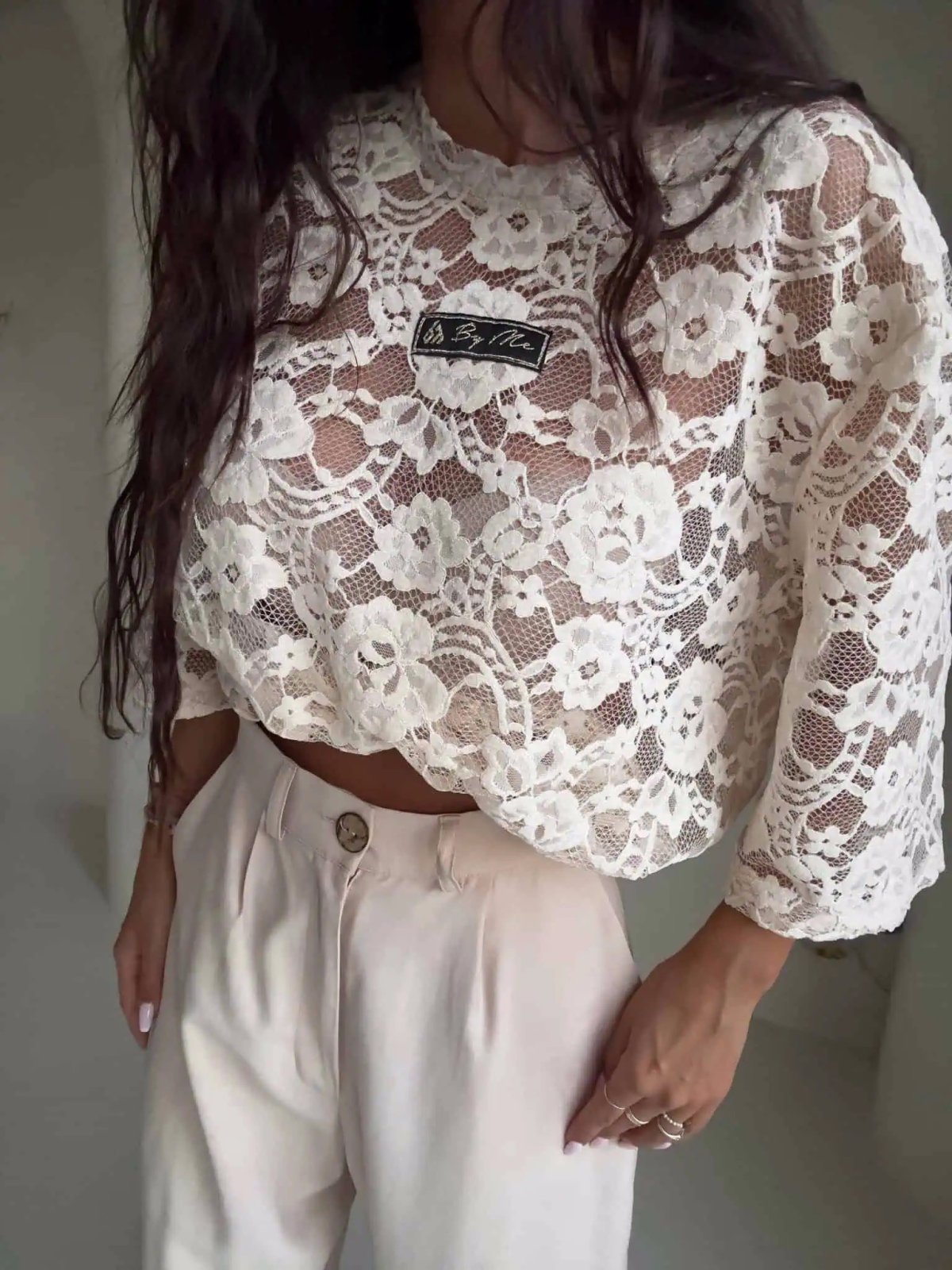 T-shirt MARMARIS, welur/jasny beż