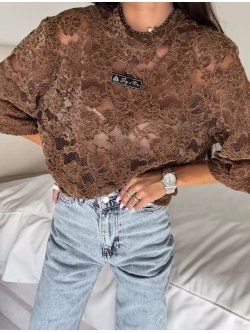 T-shirt MARMARIS, welur/mleczna czekolada