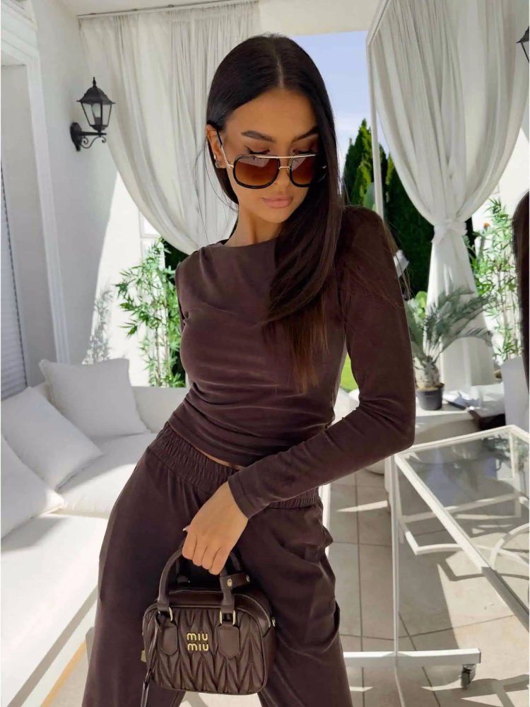 Bluzka LAMIA, czekolada