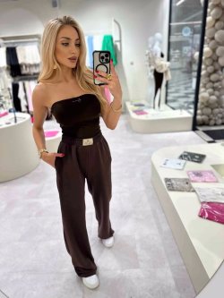 Spodnie dresowe SEVEN, czekolada