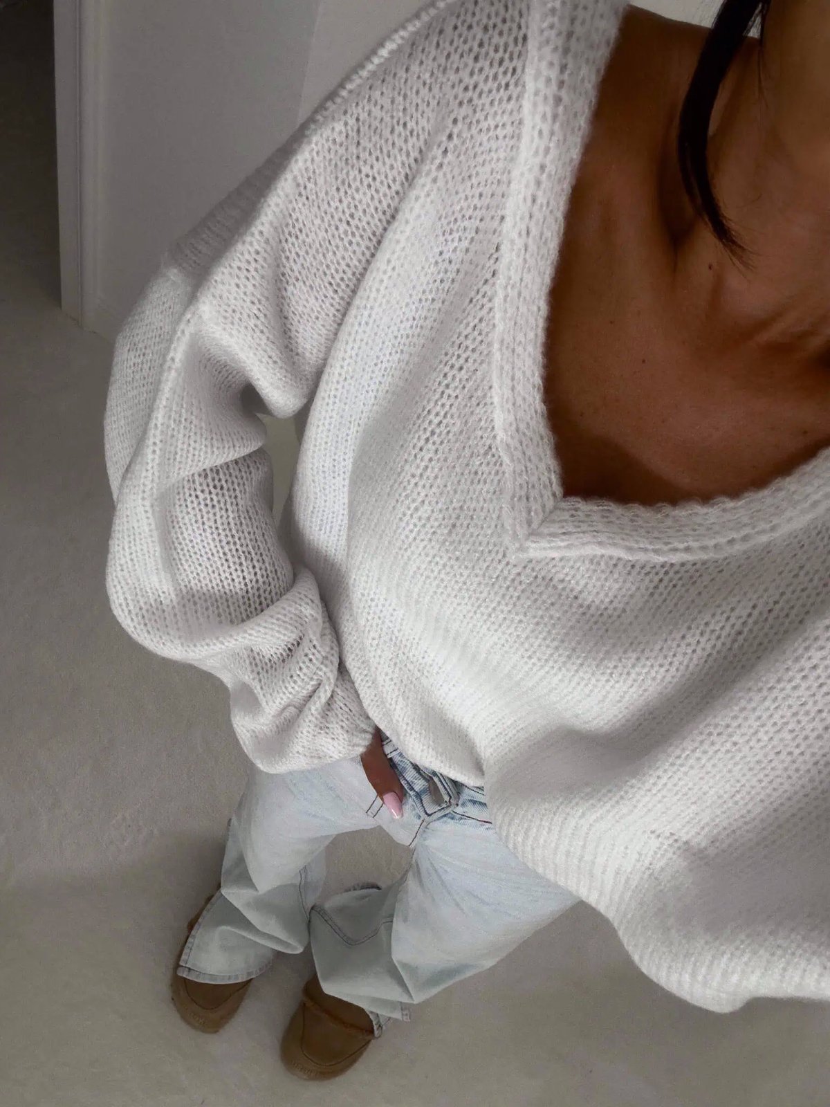 Sweter PHARELL, ecru