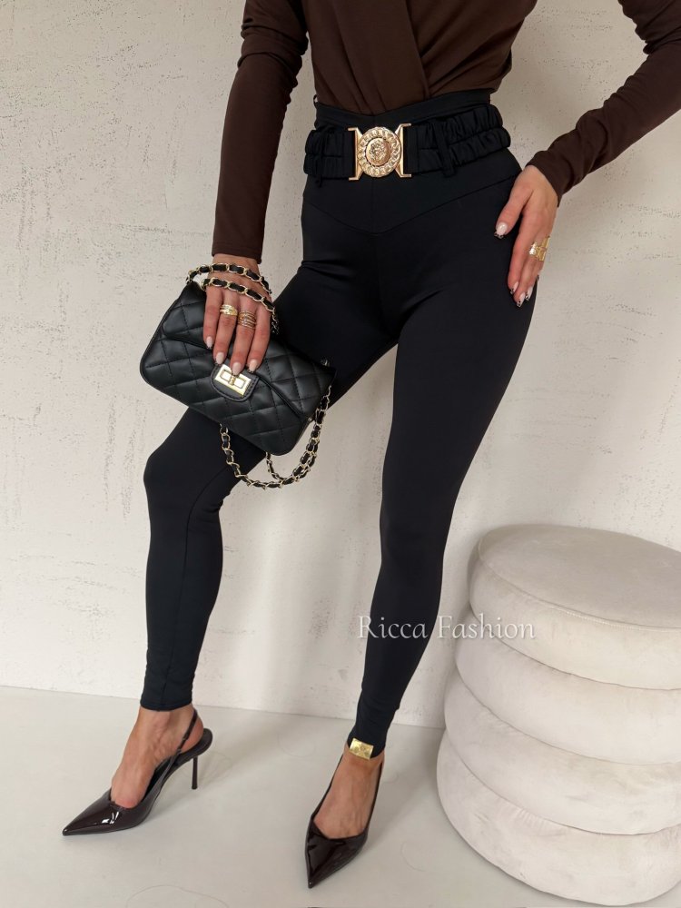 Legginsy z lycry AMARO, black