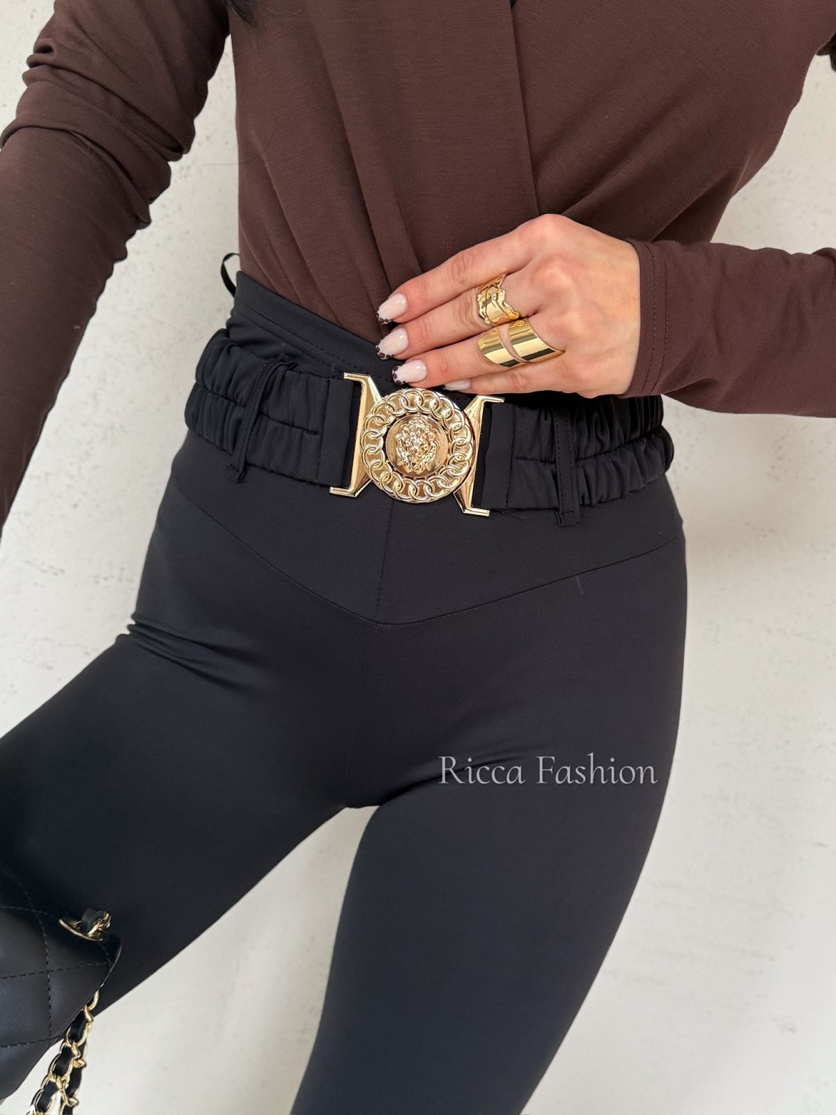 Legginsy z lycry AMARO, black