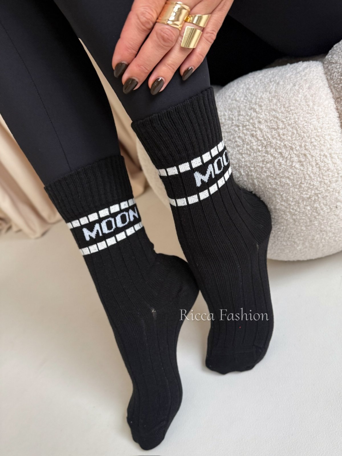 Skarpetki MOON, black