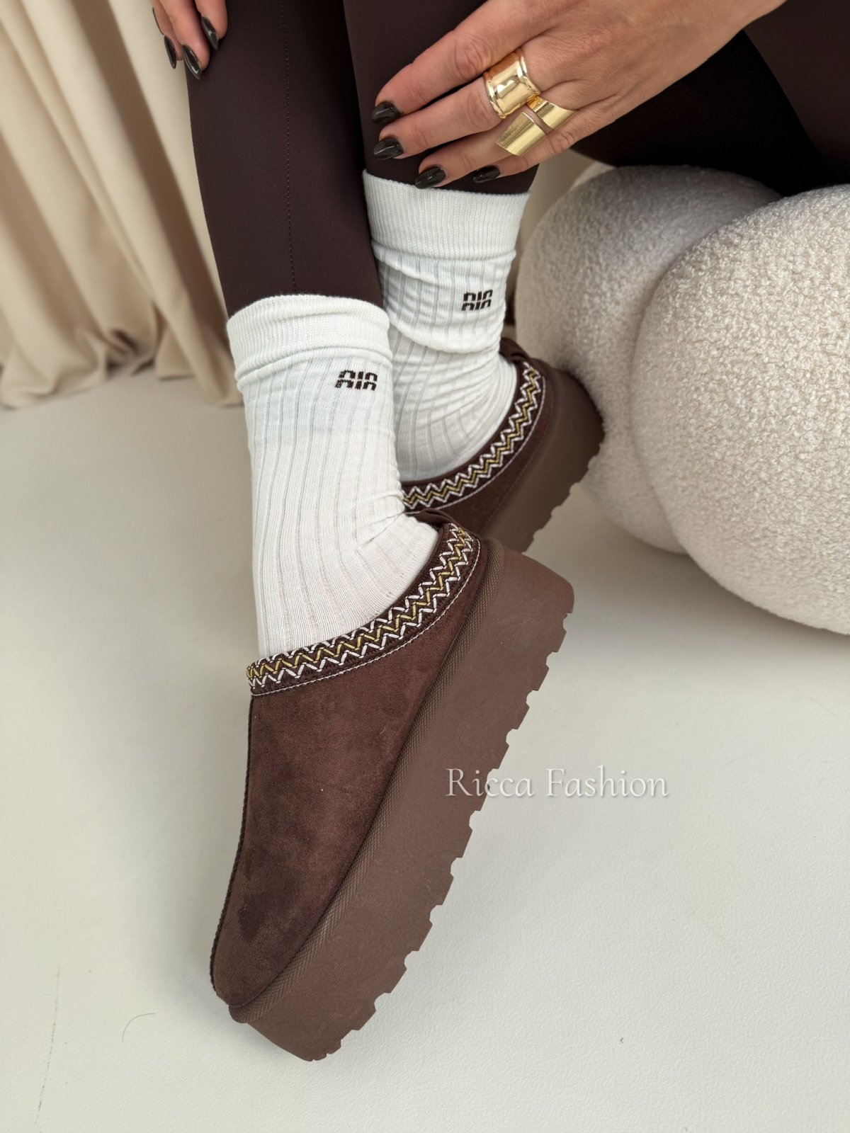 Skarpetki MINKY, ecru