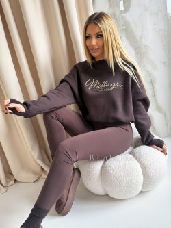 Bluza dresowa MILAGROS, chocolate