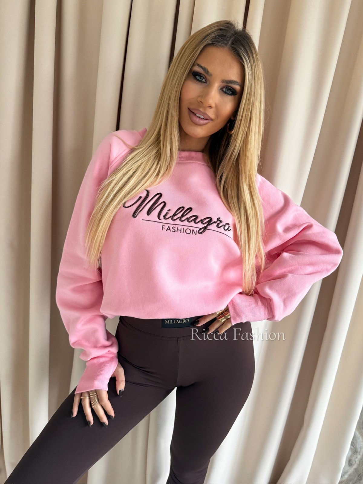 Bluza dresowa MILAGROS, pink