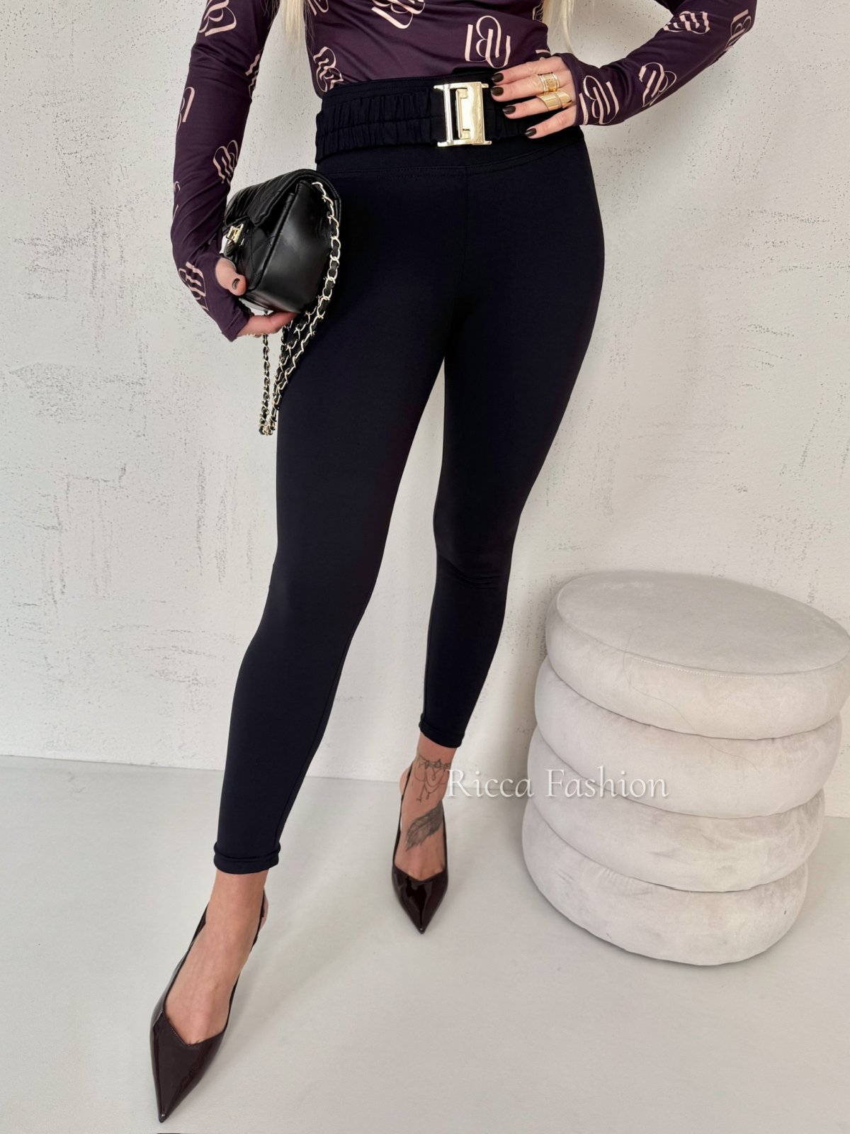 Legginsy z lycrą NOAH, black