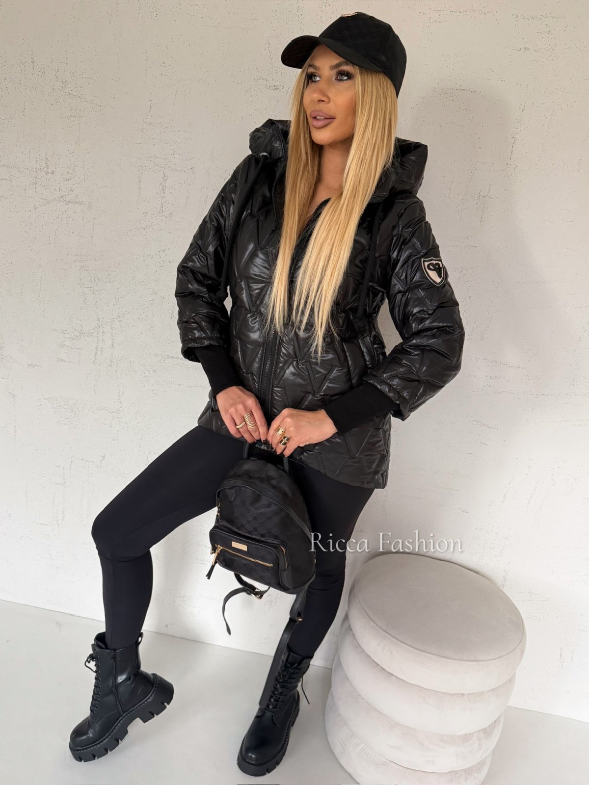 Kurtka pikowana VERRA, black