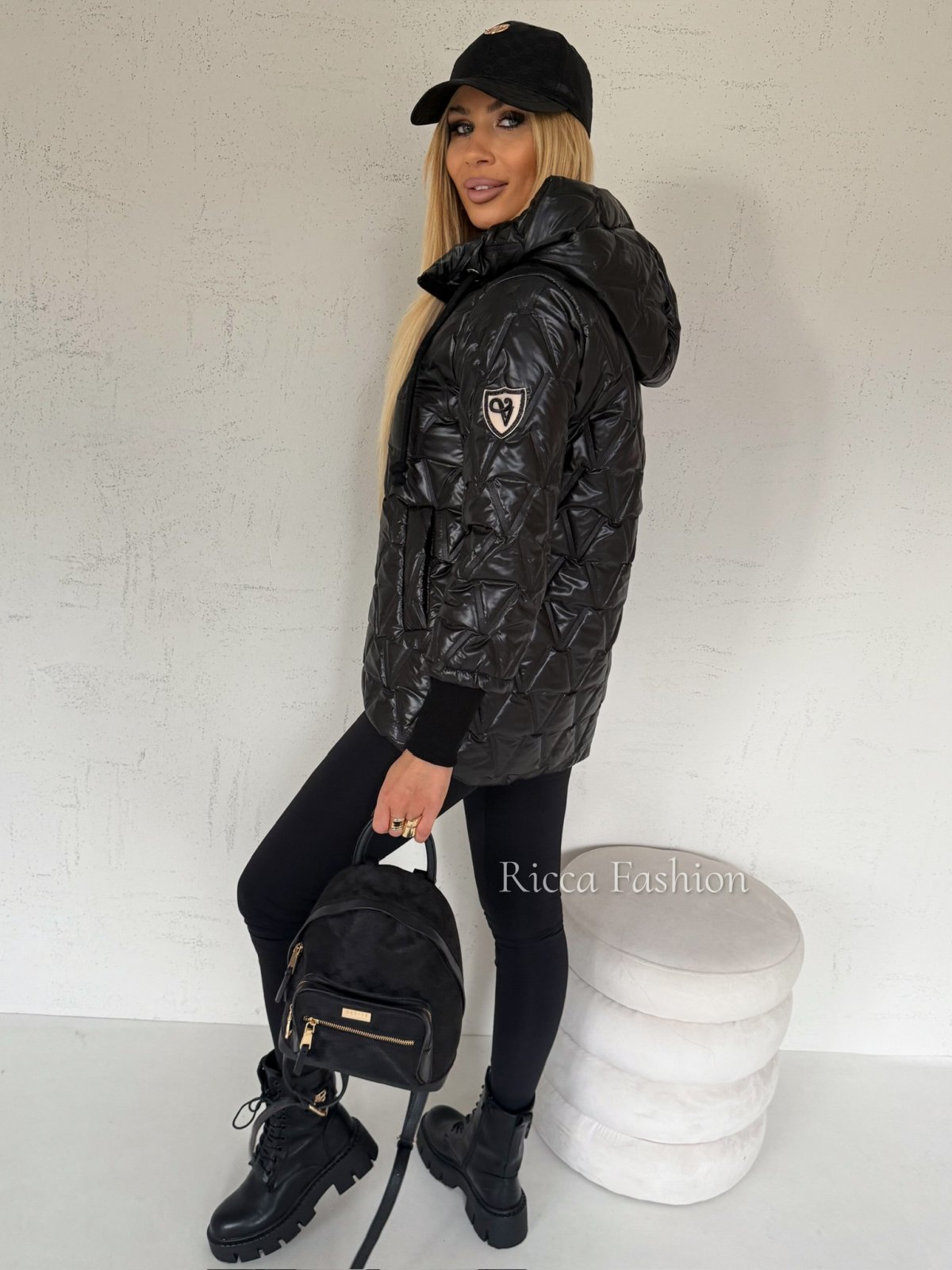 Kurtka pikowana VERRA, black