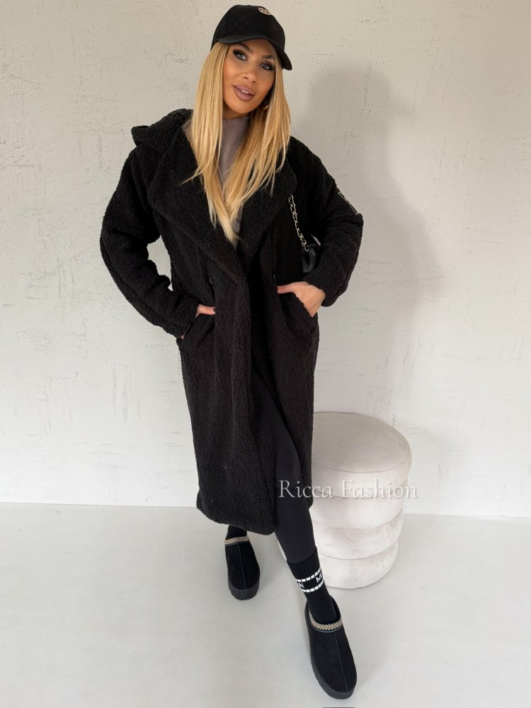 Płaszcz baranek ASPEN, black