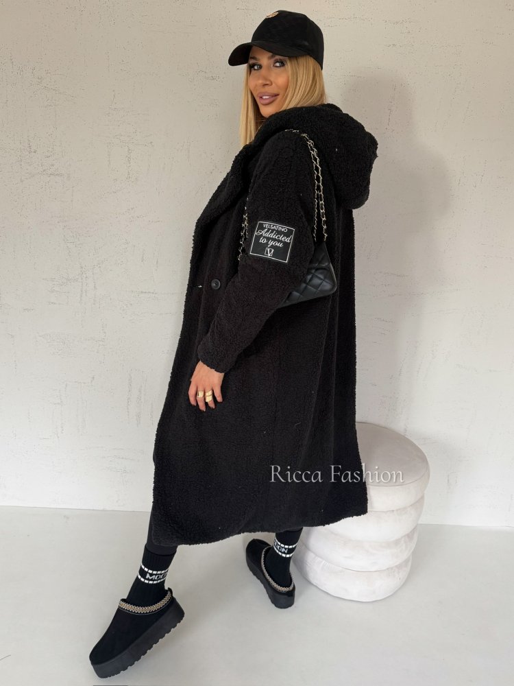 Płaszcz baranek ASPEN, black