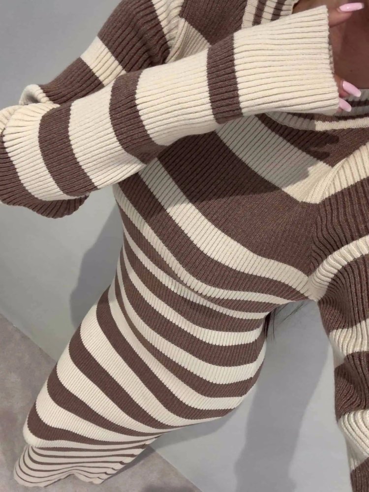 Sukienka VERSALITE, mokka-beż