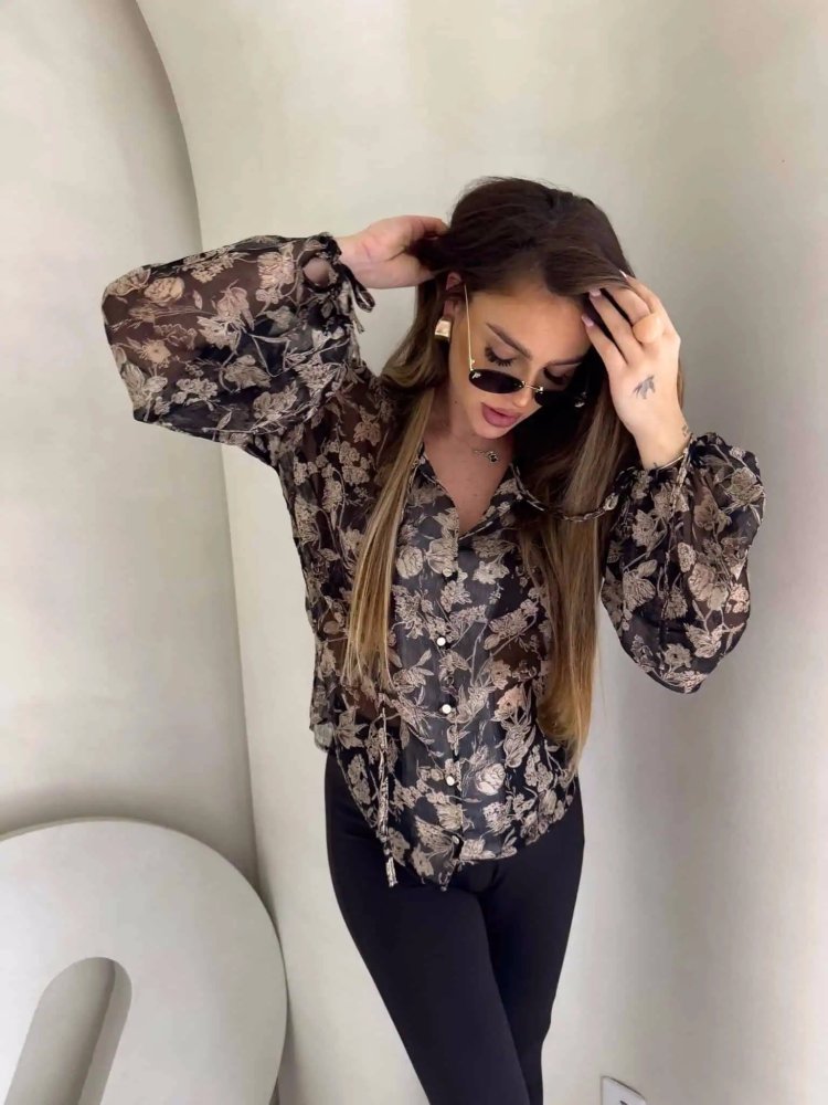 Bluzka LISBONA, flowers