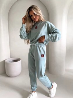 Spodnie DEJW, szałwia