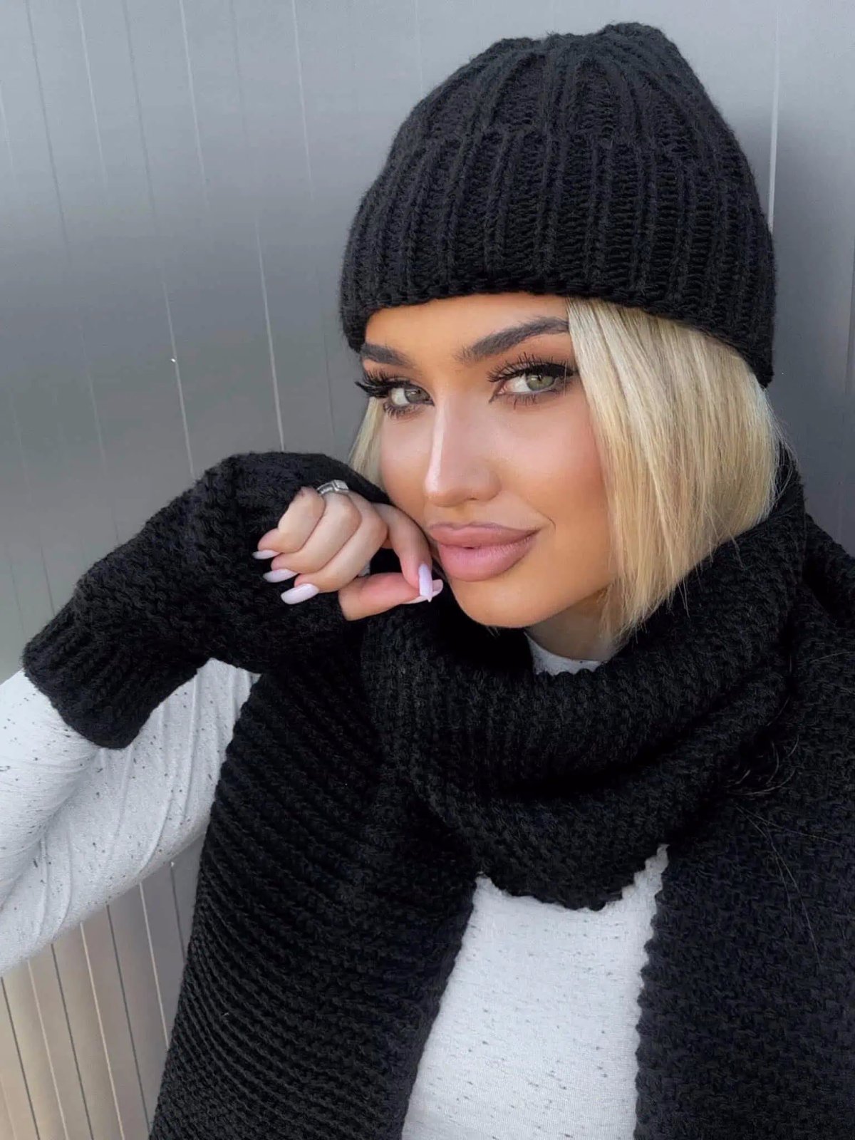 Komplet 3w1 ALASKA, czarny