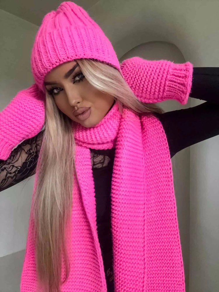 Komplet 3w1 ALASKA, barbi róż