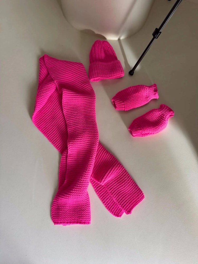 Komplet 3w1 ALASKA, barbi róż