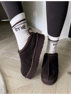 Skarpetki STRIPE, ecru/chocolate