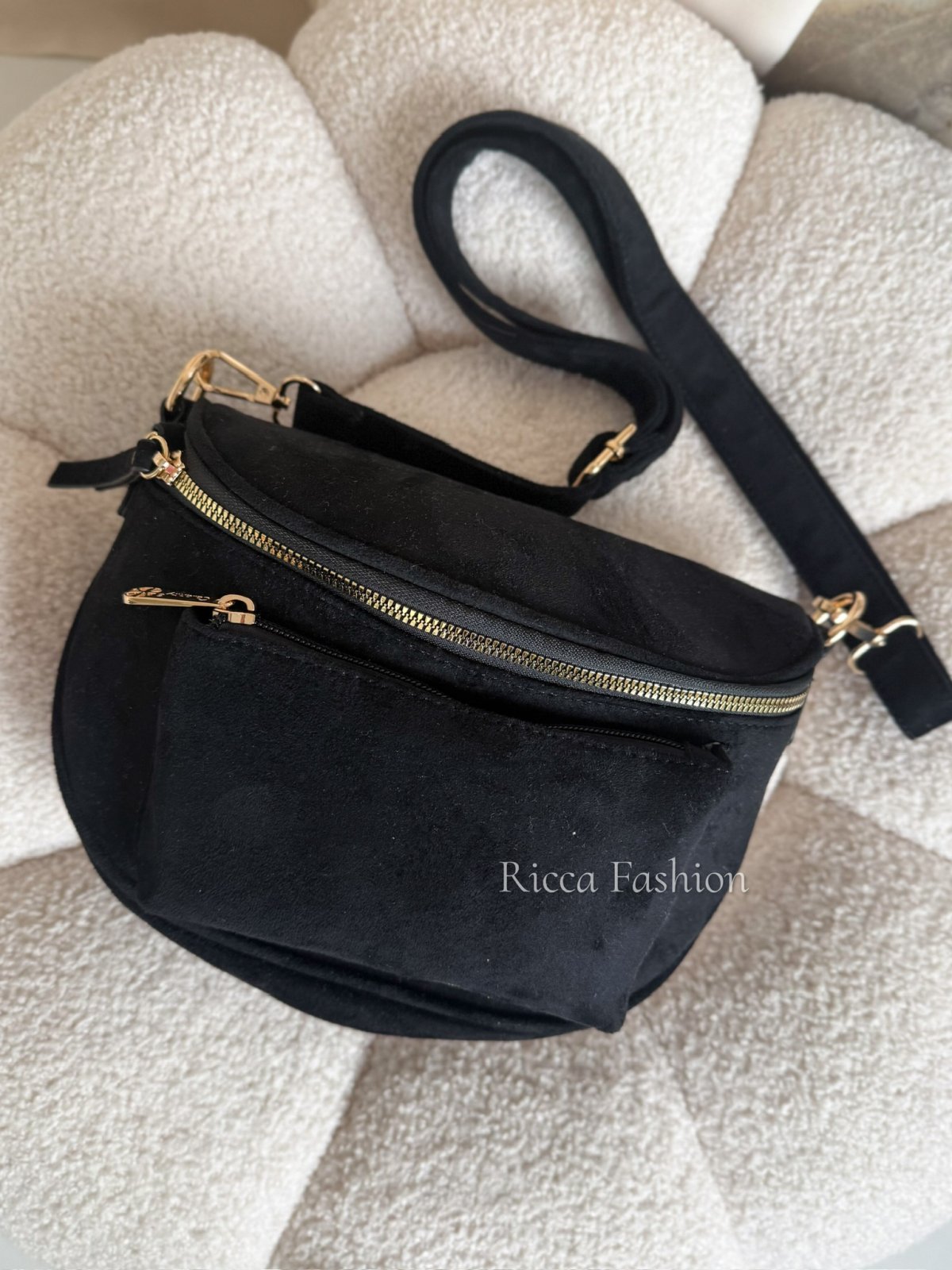 Torebka/nerka zamszowa KAINA, black