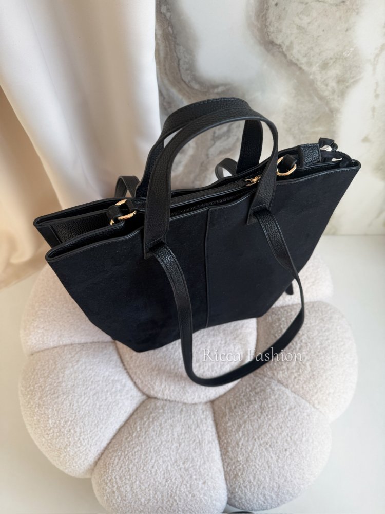 Torebka zamszowa ANIELLA, black