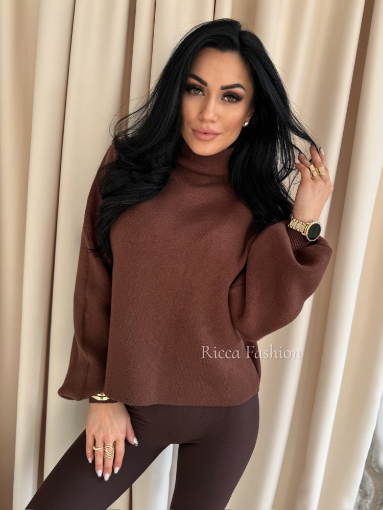 Półgolf MALVINE, chocolate