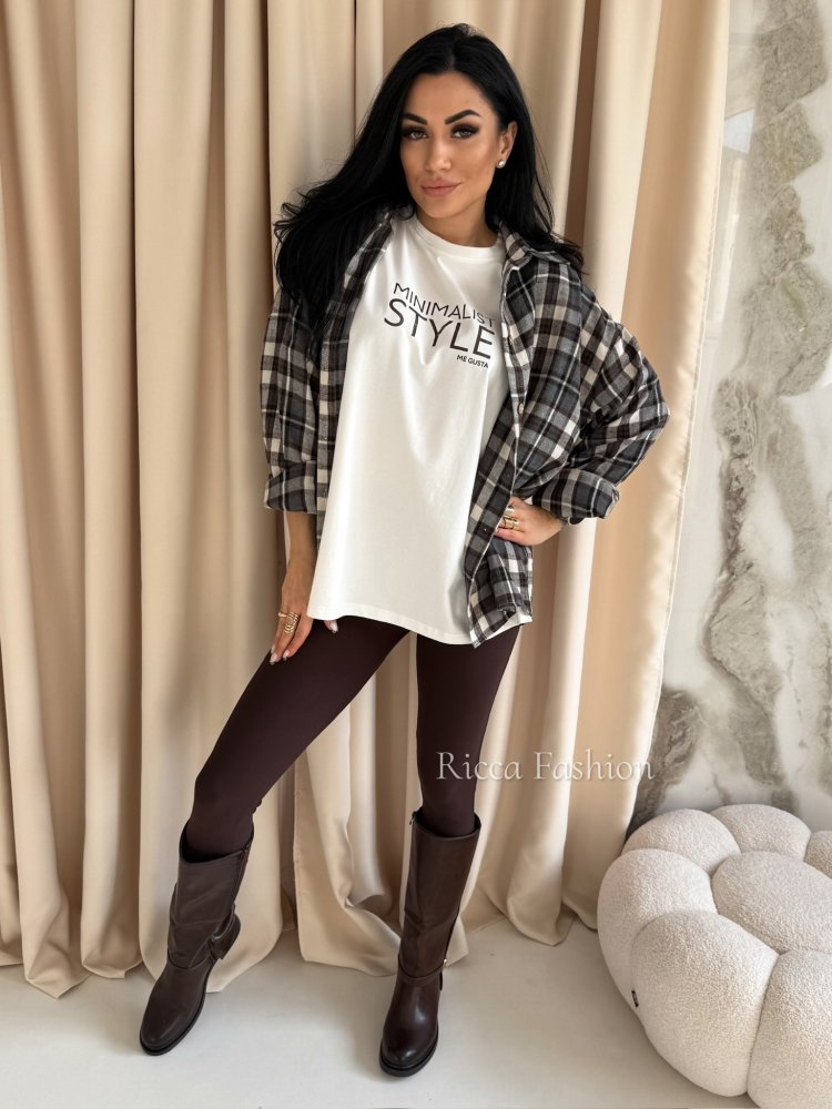 T-shirt oversize MINIMALIST, white