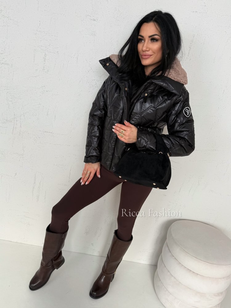 Kurtka pikowana FAYRA, black