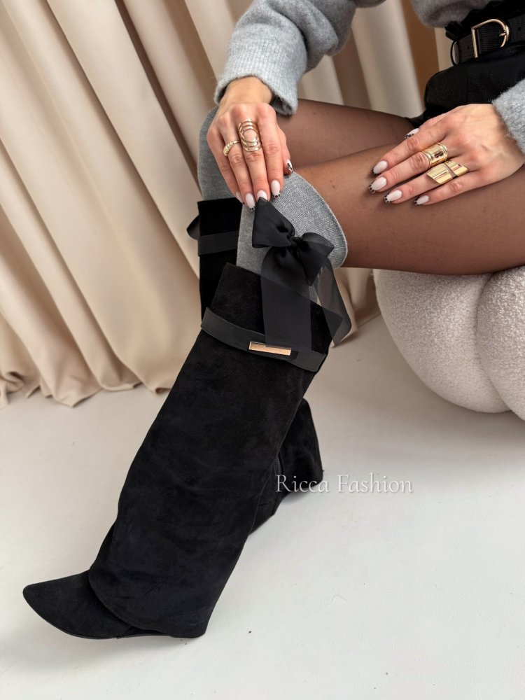 Podkolanówki BOW, gray