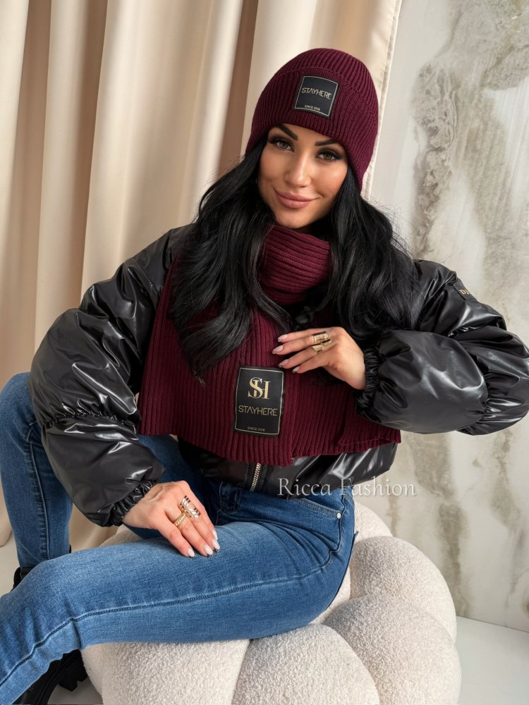 Komplet czapka+szalik STAY...