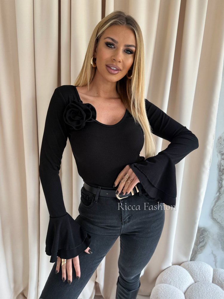 Bluzka prążkowana FLAMENCO,...